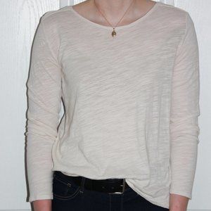 GAP Cream Long Sleeve Tee